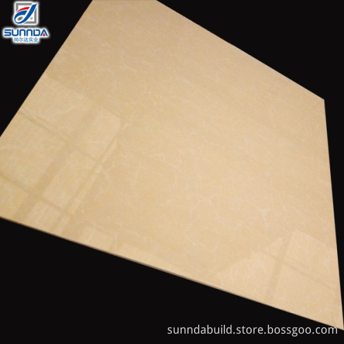 Premium Quality Yellow color pilates series AAA grade Bathroom polished porcelain wall and floor tile 60x60